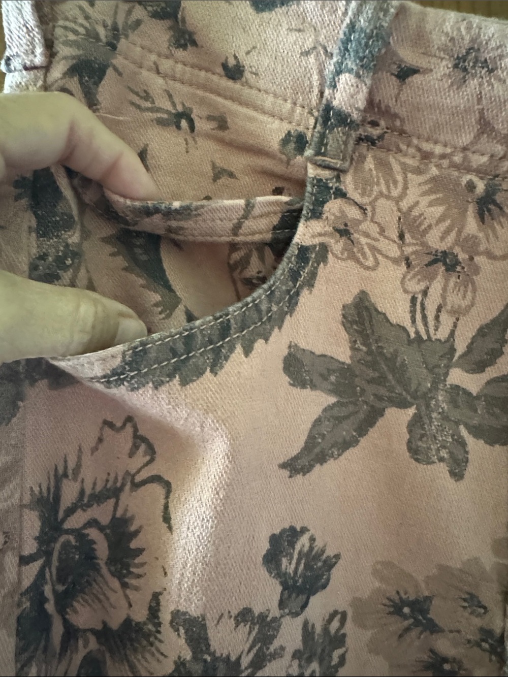 NWT ANTHROPOLOGIE ADI PINK FLORAL LINEN BLEND PANTS. SIZE 30. - Picture 6 of 12
